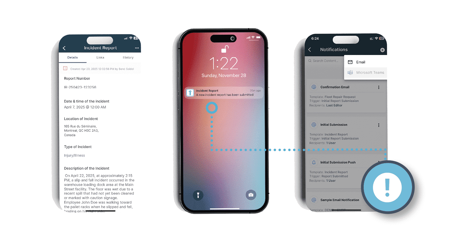 Notificaciones de escalamiento automático de incidentes