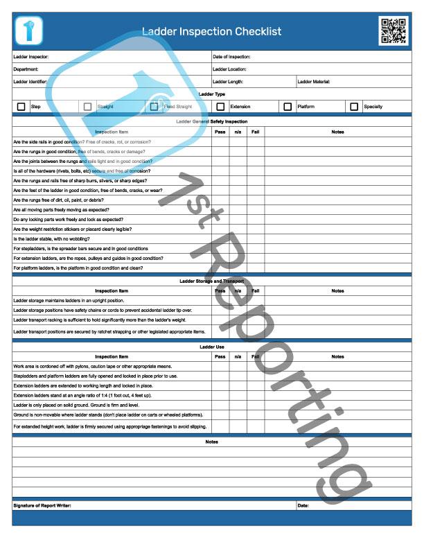 The Complete Ladder Inspection Checklist For Safe Climbing - 1st Reporting