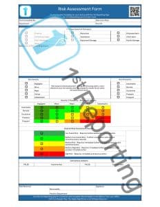 Risk Assessement Form (watermarked) by 1st Reporting
