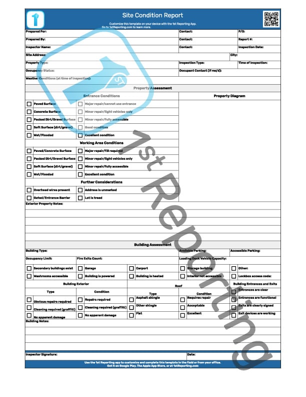 Building Condition Survey Template Word