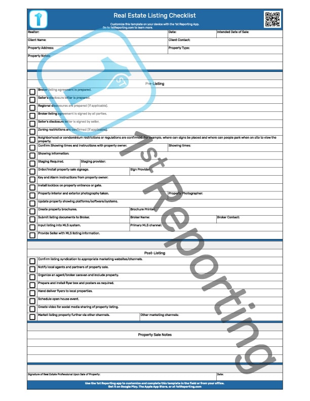 A Real Estate Listing Checklist To Keep Your Listing Process On Track