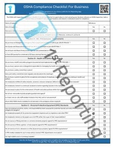 Unofficial OSHA Inspection Checklist