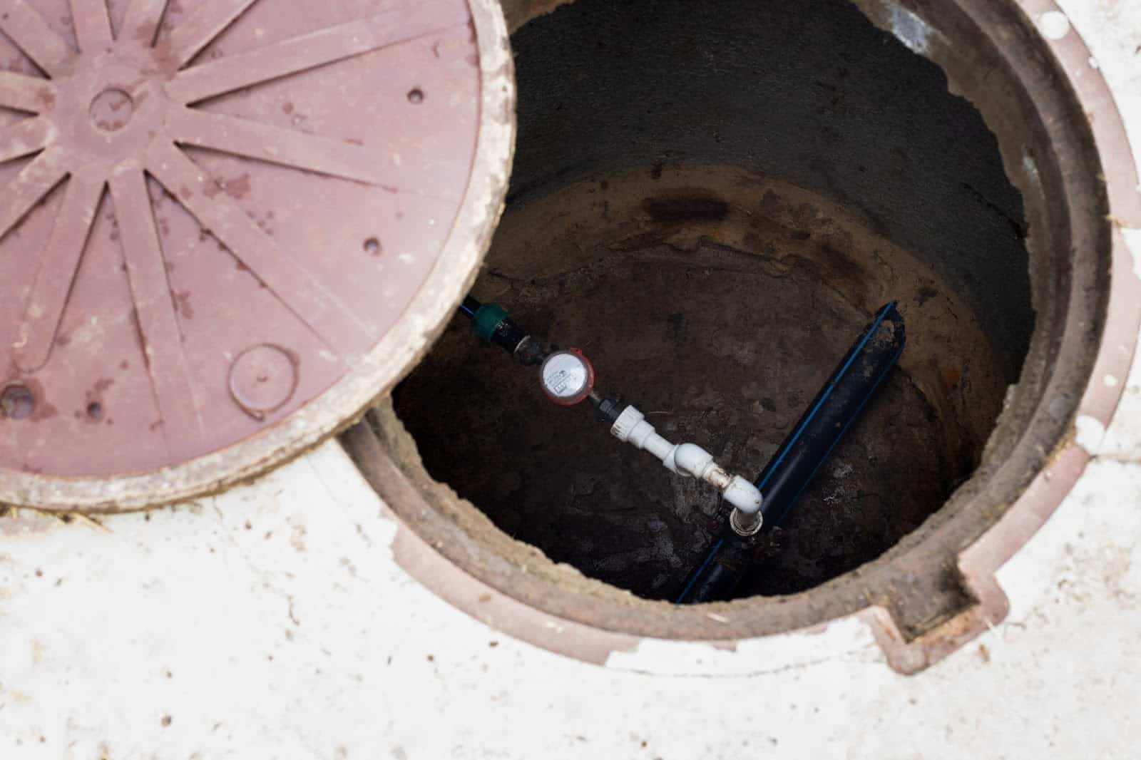 A well sits open, ready for the well inspection checklist (by 1stReporting.com) completion.