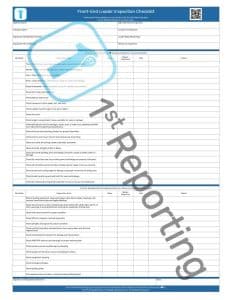 Front-End Loader Safety Inspection Checklist (watermarked) by 1stReporting.com.