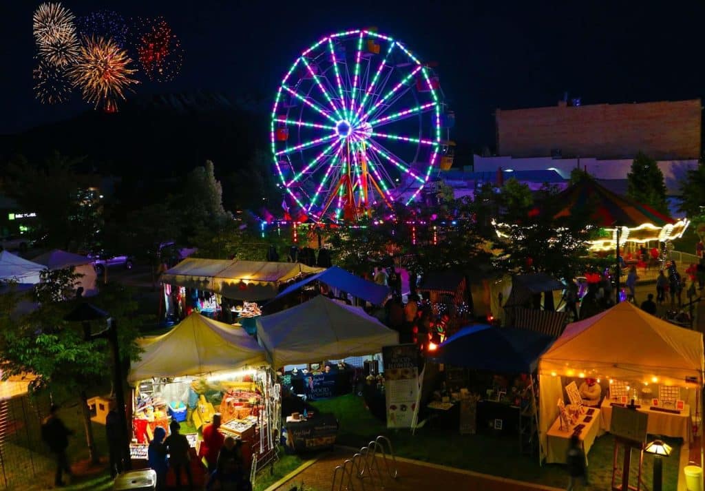 A municipal fair showing the complexity of logistical management. Learn more about making management easier at 1stReporting.com.